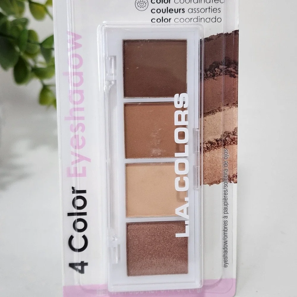 L. A. Colors 4 Color Eyeshadow Classics Palette C62126 ~ New Unopened